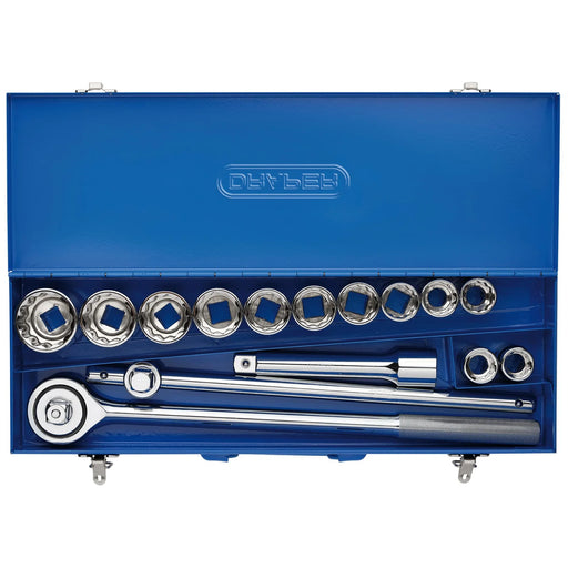 Draper HI-TORQ® Socket Set 15 Piece 3/4" Sq. Dr. in Metal Case