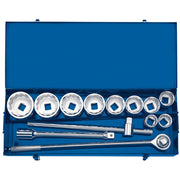 Draper Socket Set 1" Sq. Dr. 13 Piece in Metal Case
