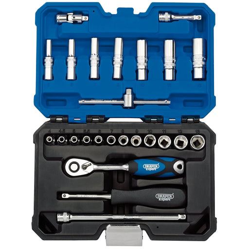 Draper Expert Socket Set 25 Piece 1/4" Sq. Drive