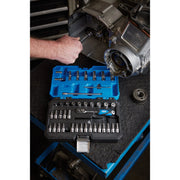 Draper Expert Socket Set, 1/4" Sq. Dr., 44 Piece