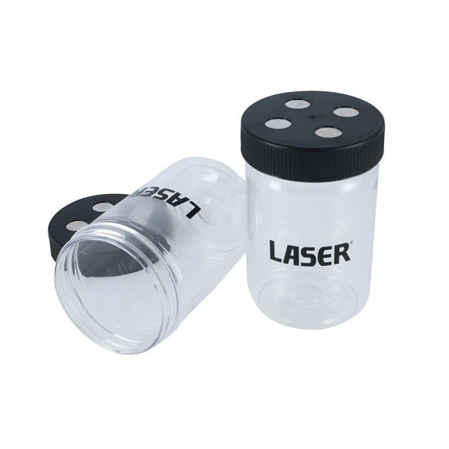 Laser Tools Magnetic Plastic Storage Tubs 2pc - PL