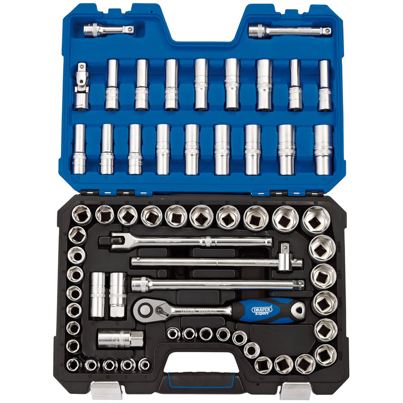 Draper Expert Socket Set 63 Piece 1/2" Sq. Dr.