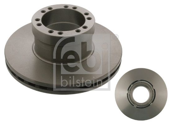 Febi 2 x Brake Disc Set Internally Vented Front