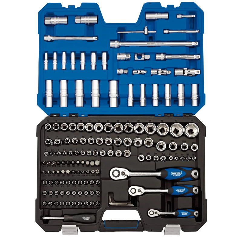 Draper Expert Socket Set 149 Piece, 1/4" 3/8" 1/2" Drive