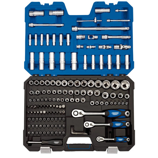 Draper Expert Socket Set 149 Piece, 1/4" 3/8" 1/2" Drive