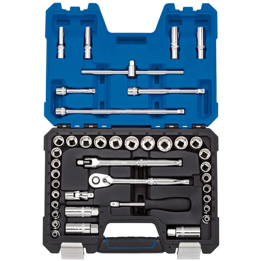 Draper Expert Socket Set, 3/8" Sq. Dr., 41 Pieces