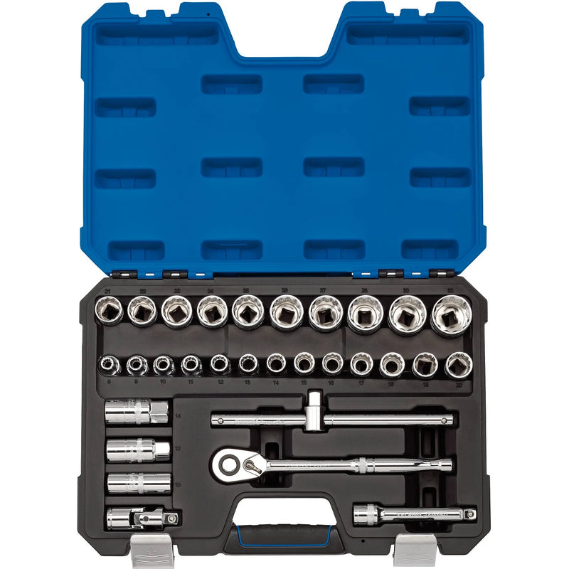 Draper Expert Socket Set, Metric, 30 Piece, Chrome Vanadium Steel