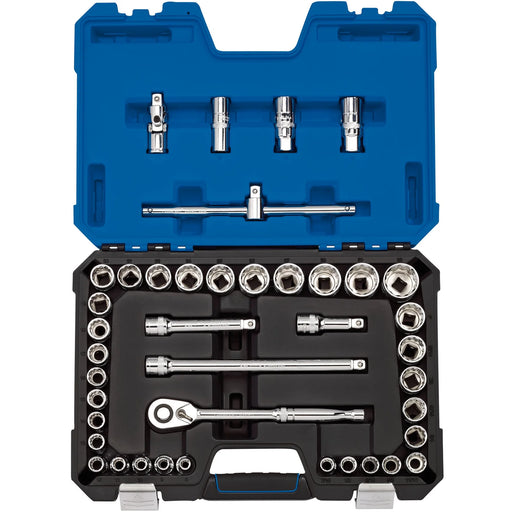Draper Expert Socket Set 41 Piece 1/2" Drive MM/AF