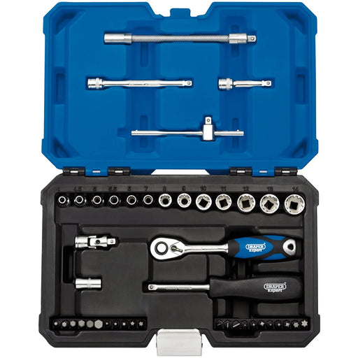 Draper Expert Multi-Drive® Socket Set 43 Piece 1/4" Sq. Dr.