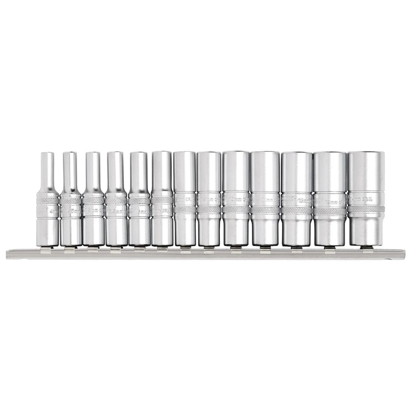 Draper Expert Deep Metric Socket Set 1/4" Sq. Dr. (13 Piece)