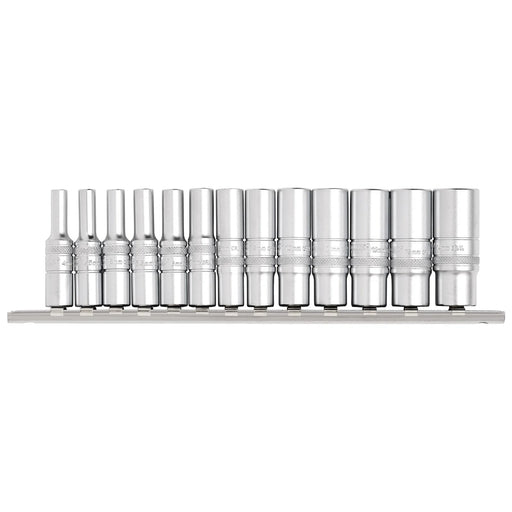 Draper Expert Deep Metric Socket Set 1/4" Sq. Dr. (13 Piece)