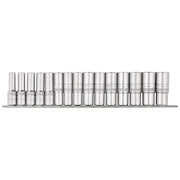 Draper Expert Deep Socket Set 15 Piece 1/2" Sq. Dr.