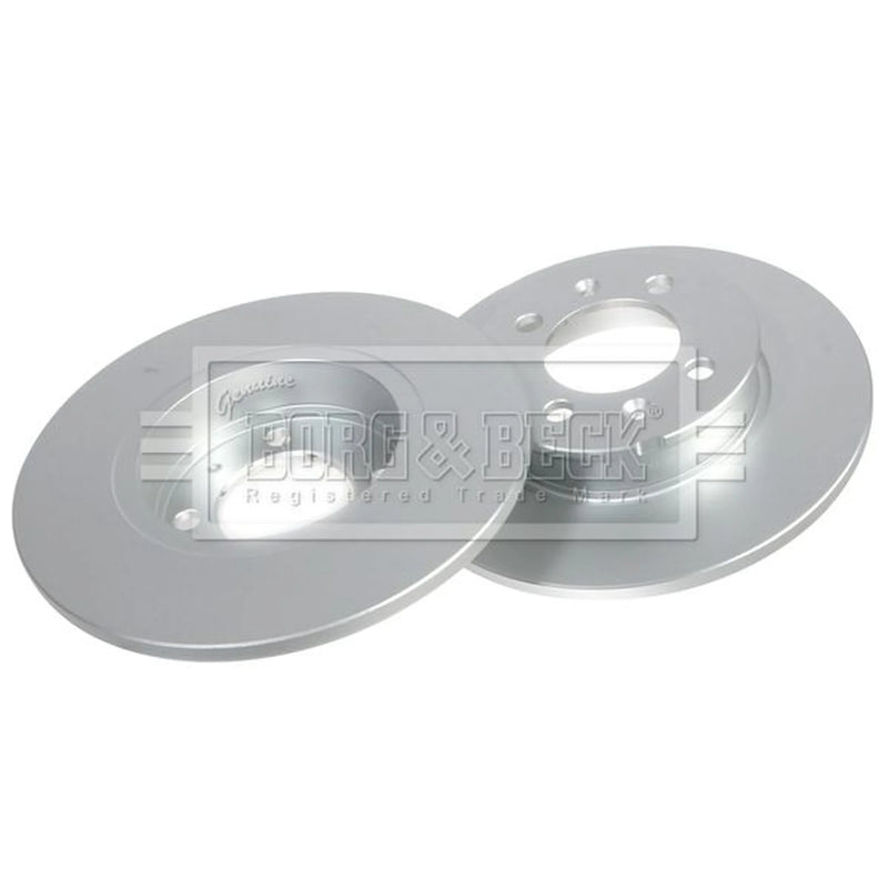 Borg & Beck 2 x Solid Rear Brake Discs BBD4206