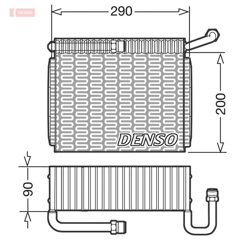Denso Air Conditioning Evaporator DEV01005