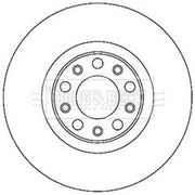 Borg & Beck 2 x Vented Front Brake Discs BBD5271
