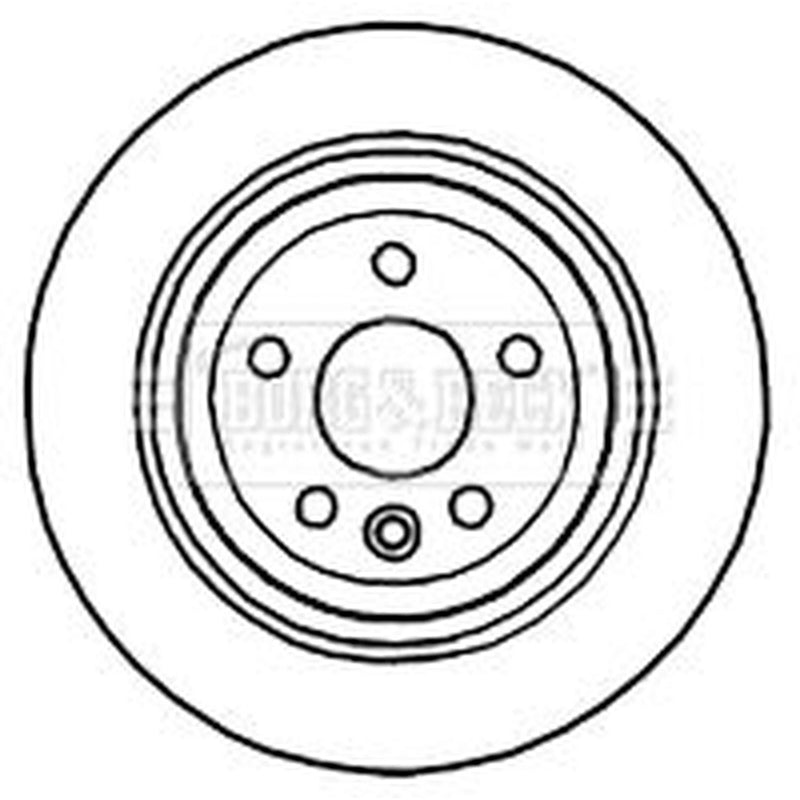 Borg & Beck 2 x Vented Rear Brake Discs BBD4767