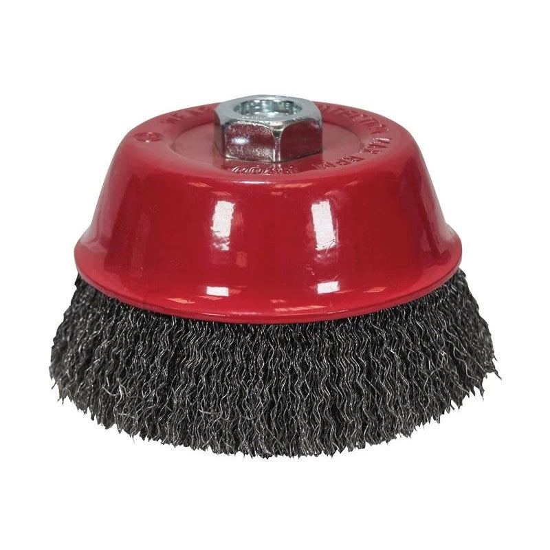 Faithfull Wire Cup Brush M14x2, 0.30mm Steel Wire 60-150mm