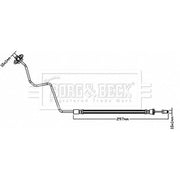 Borg & Beck Brake Hydraulic Hose Line Rear BBH8319