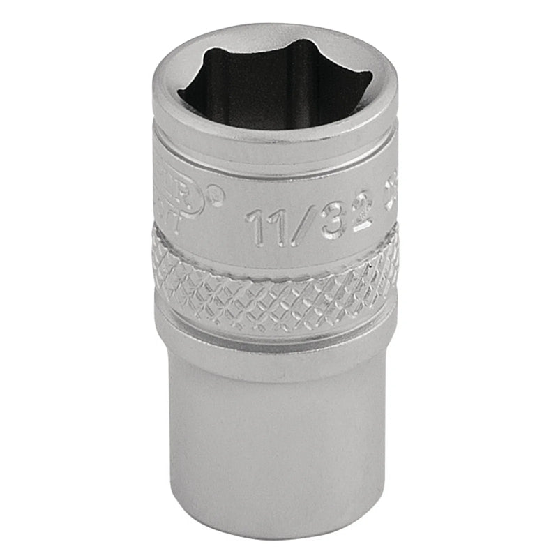 Draper Expert Socket, 1/4" Sq. Dr., 11/32" Size