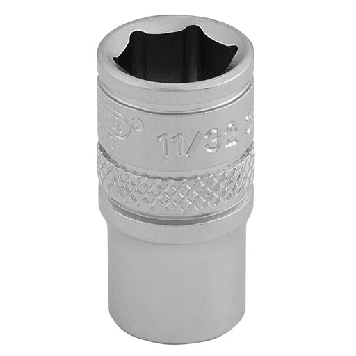 Draper Expert Socket, 1/4" Sq. Dr., 11/32" Size