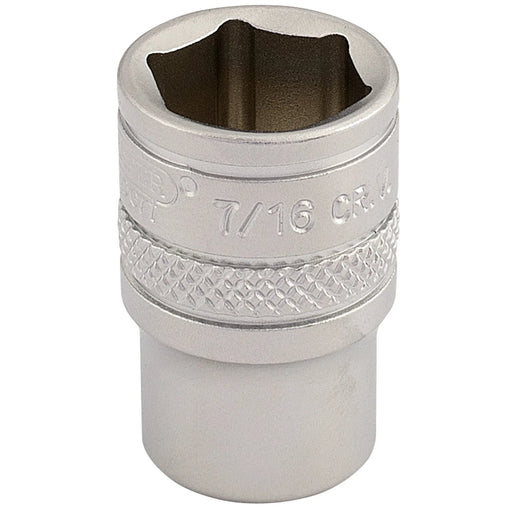 Draper Expert Socket 1/4" Sq. Dr. 7/16" Chrome Vanadium Steel