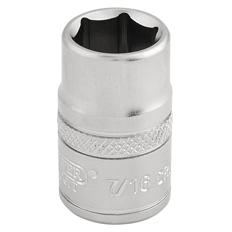 Draper Expert 6 Point Imperial Socket, Sq. Dr., 7/16"