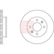 Apec 2 x Vented Front Brake Discs DSK2271