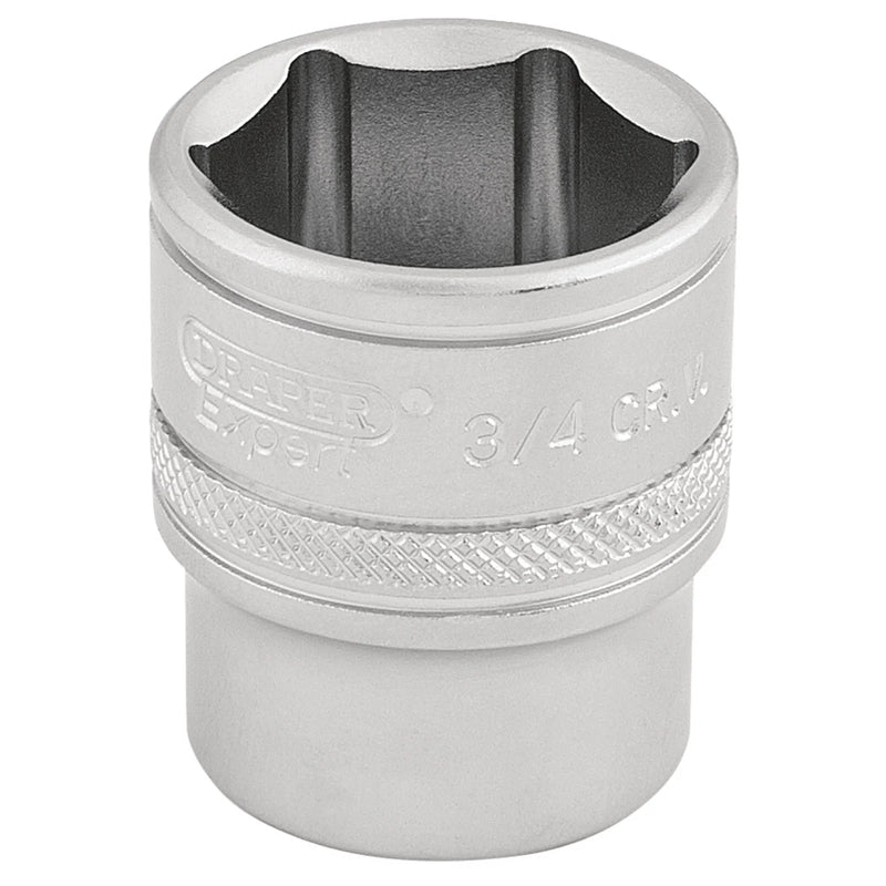 Draper Expert 6 Point Imperial Socket, Sq. Dr., Chrome Vanadium Steel