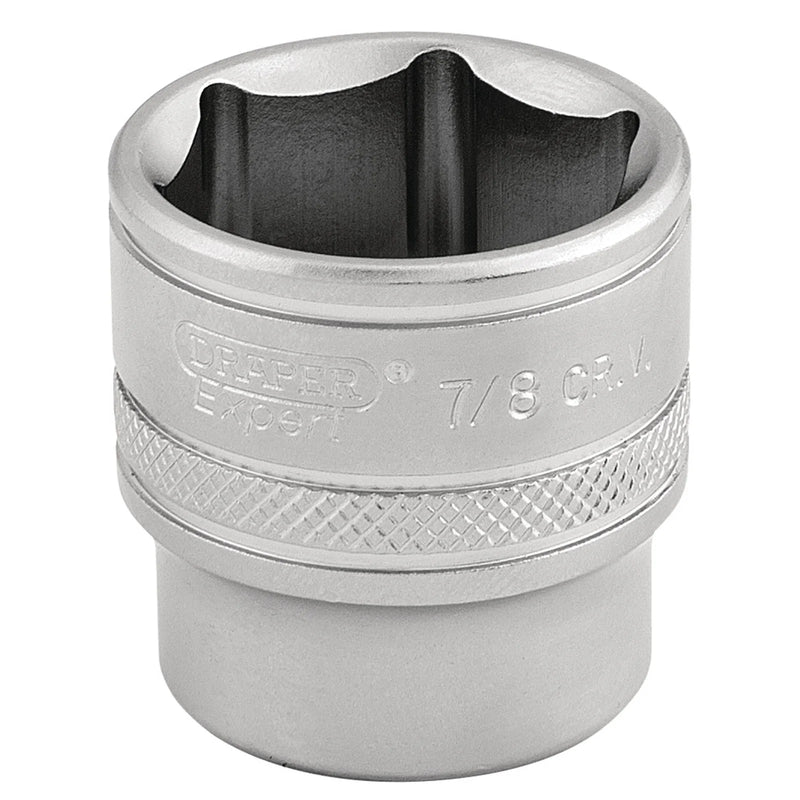 Draper Expert 6 Point Imperial Socket, Sq. Dr., 7/8"