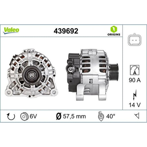 Valeo Car Alternator 12V 439692