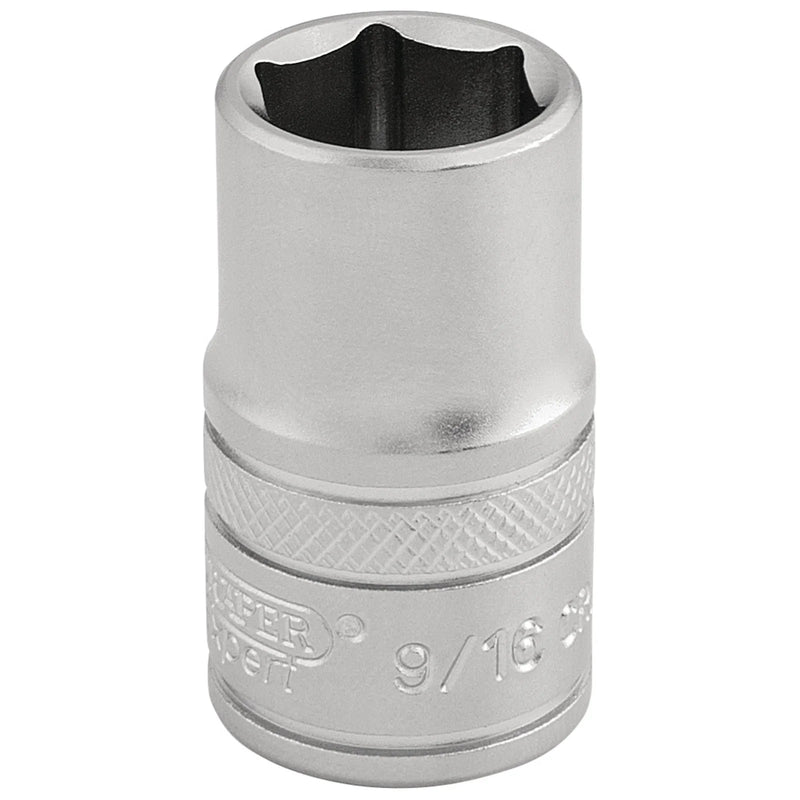 Draper Expert 6 Point Imperial Socket, Sq. Dr., Chrome Vanadium Steel