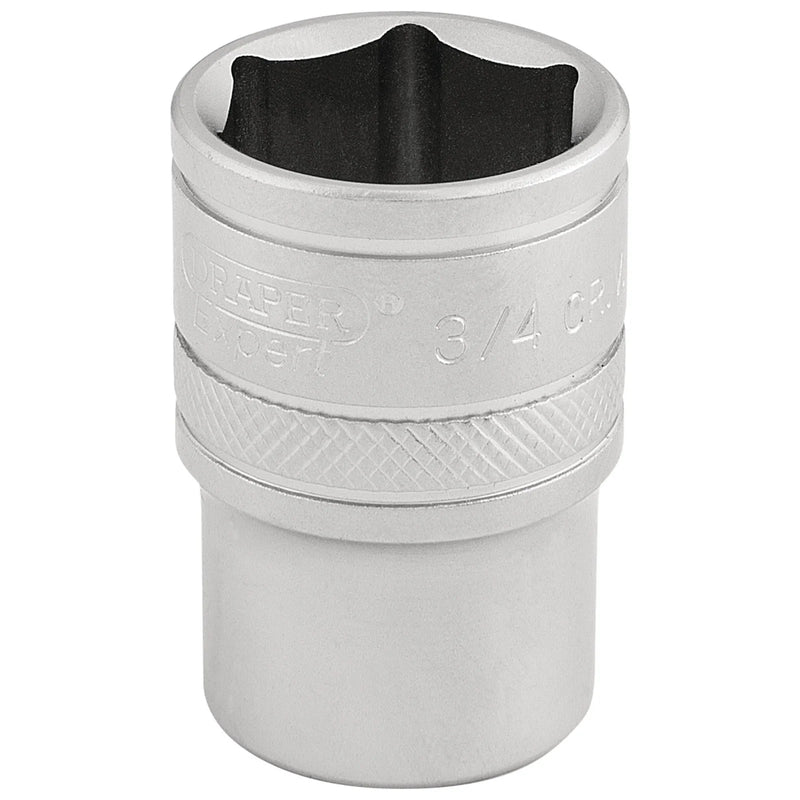 Draper Expert 6 Point Imperial Socket, Sq. Dr., Chrome Vanadium Steel