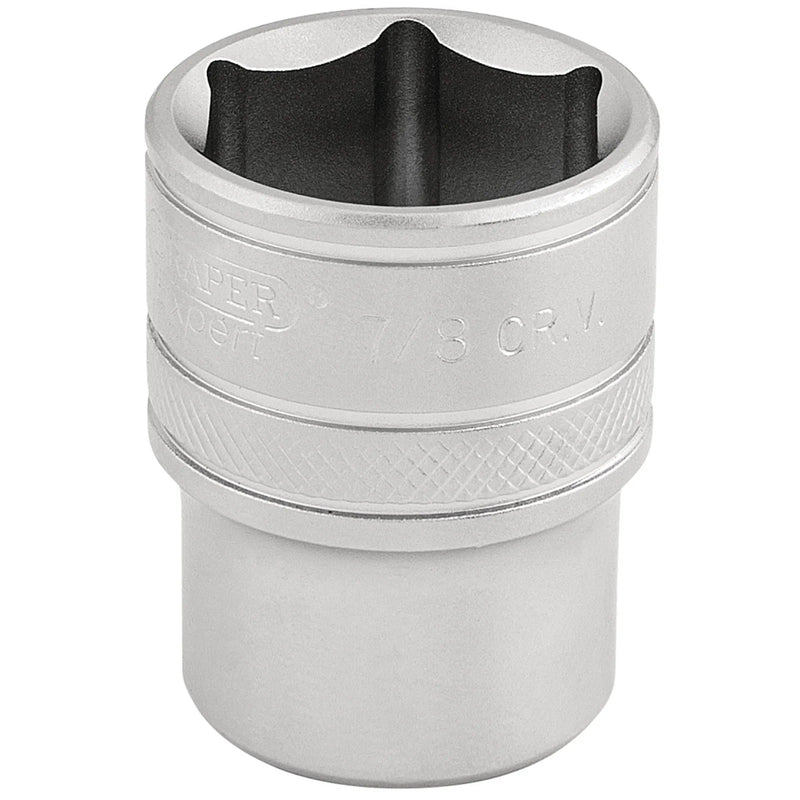 Draper Expert 6 Point Imperial Socket, Sq. Dr., 7/8"