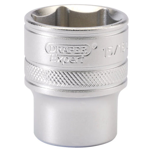 Draper Expert Socket 1/2" Sq. Dr. 15/16" 6 Point