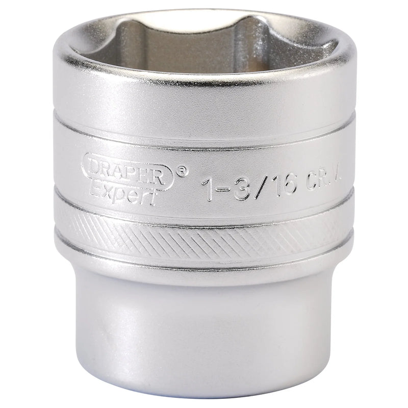 Draper Expert 6 Point Imperial Socket 1/2" Sq. Dr. 1 3/16"