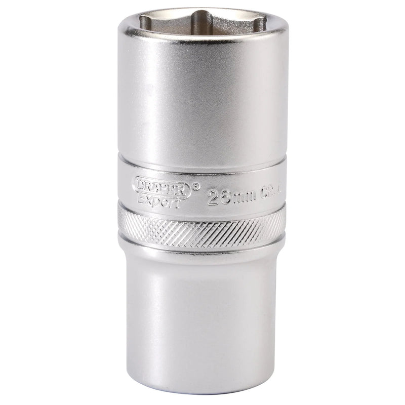 Draper Expert 6 Point Metric Deep Socket, 1/2" Sq. Dr.