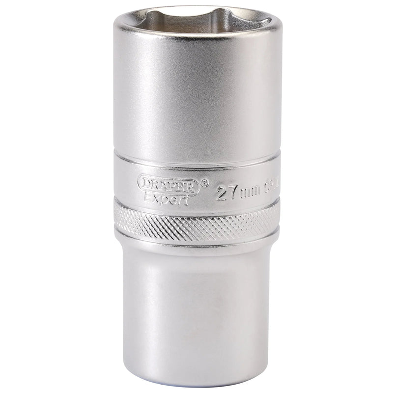 Draper Expert 6 Point Metric Deep Socket, 1/2" Sq. Dr.