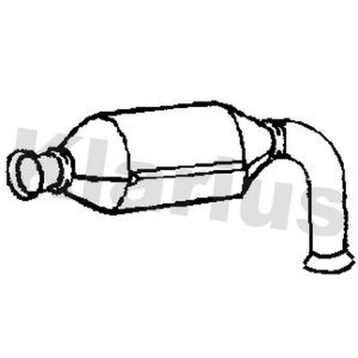 Klarius Catalyst Type Approved With Pipe Front 322358
