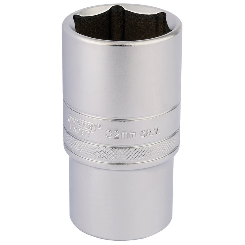 Draper Expert 6 Point Metric Deep Socket, 1/2" Sq. Dr.