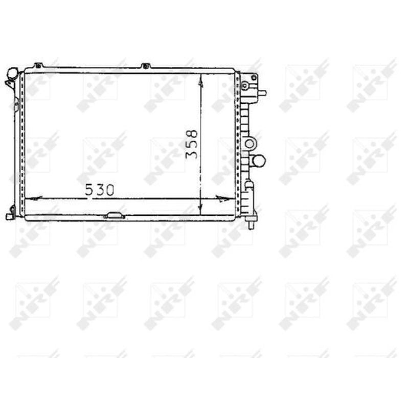 NRF Engine Radiator 58974
