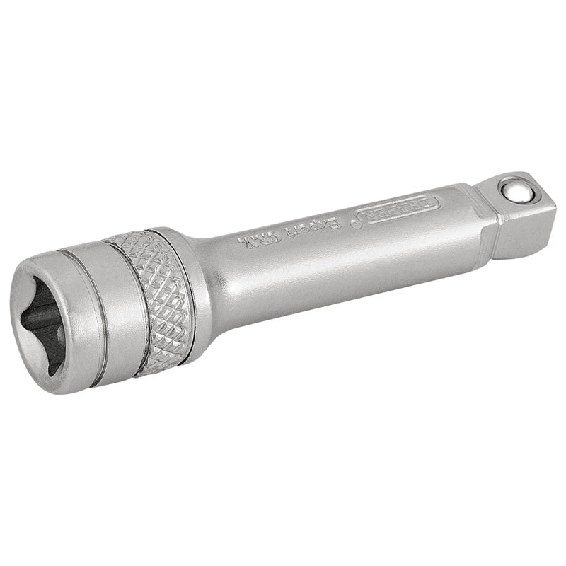 Draper Expert Wobble Extension Bar, 1/4" Sq. Dr., Micro Satin Chrome