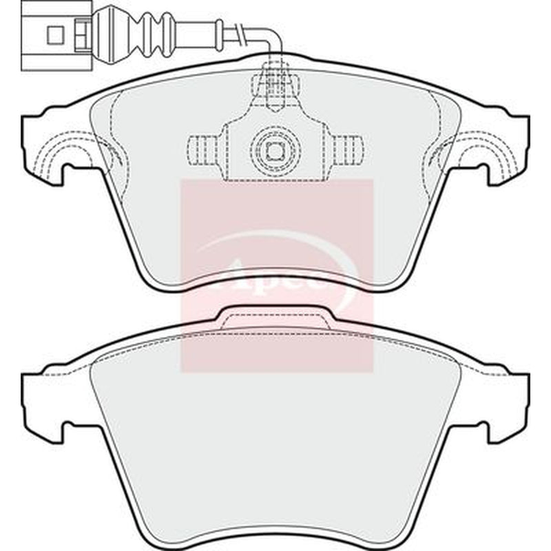 Apec Front Brake Pad Set PAD1496