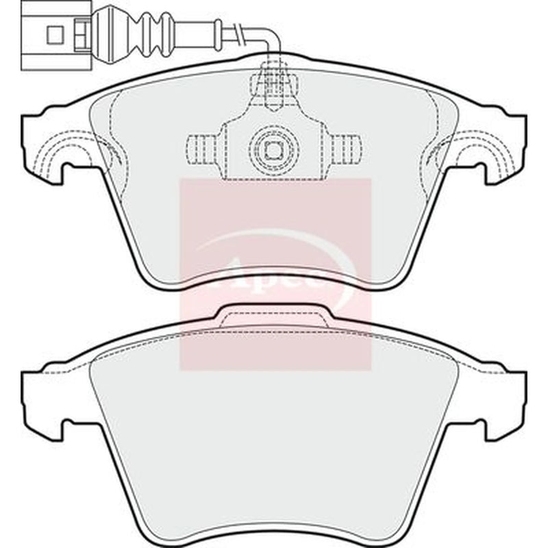 Apec Front Brake Pad Set PAD1496