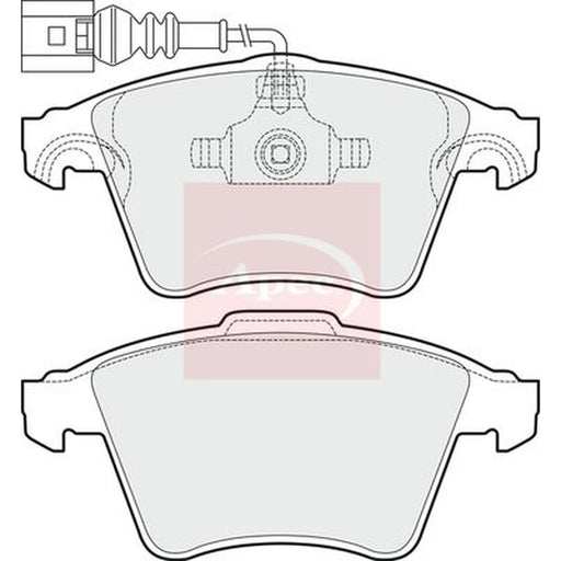 Apec Front Brake Pad Set PAD1496