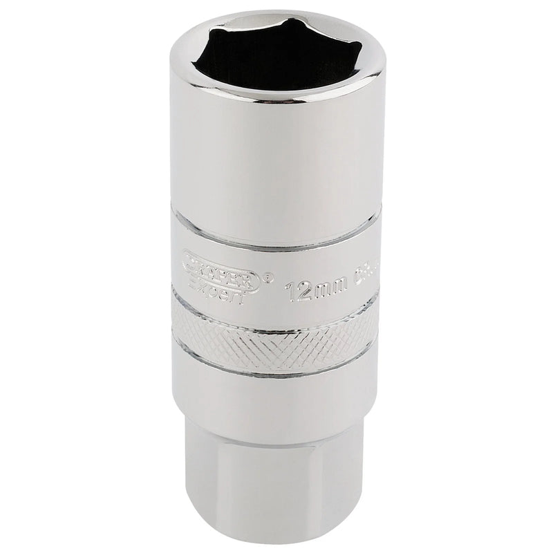 Draper Expert Spark Plug Socket 12mm 3/8" Drive 65mm Length