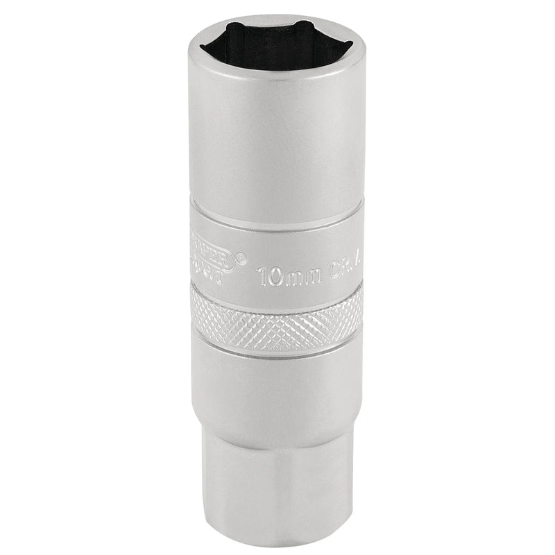 Draper Expert Spark Plug Socket 10mm 6 Point Chrome 65mm