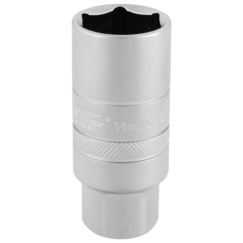 Draper Expert Spark Plug Socket 14mm 3/8" Drive 65mm Length