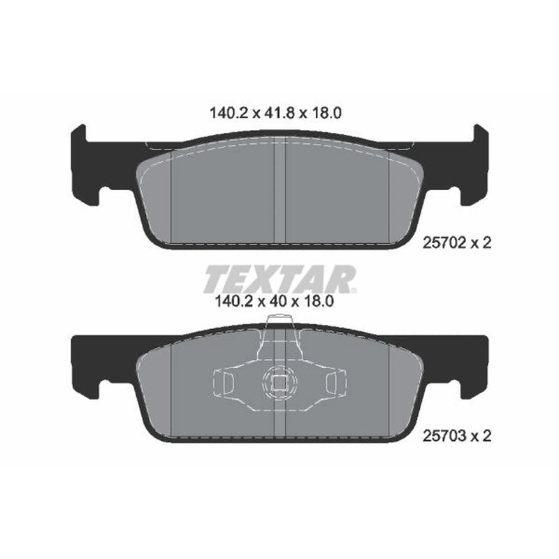 Textar Front Brake Pad Set 2570201