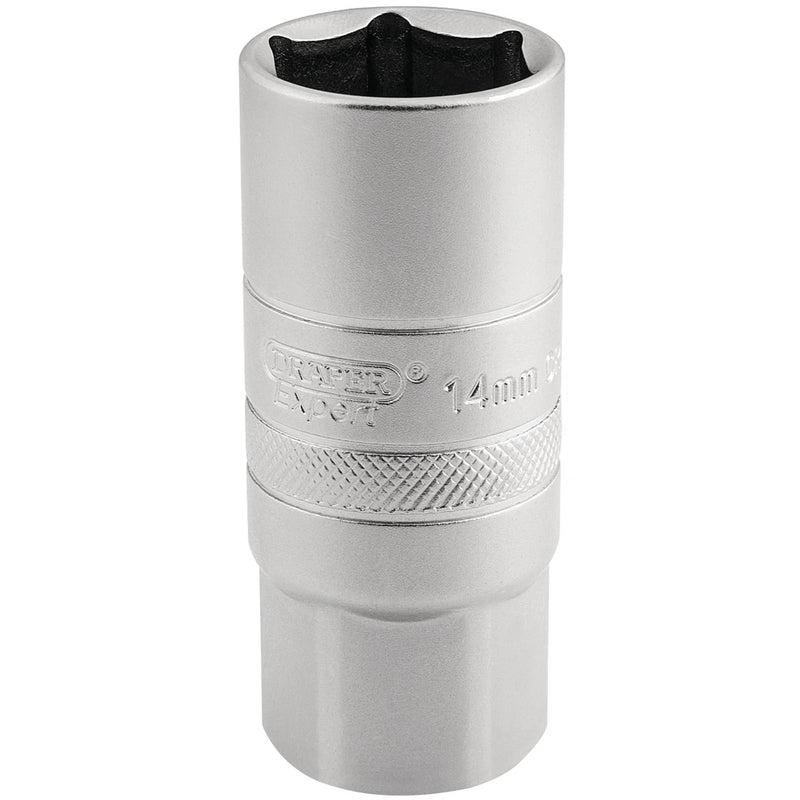 Draper Expert Spark Plug Socket 14mm 1/2" Drive 65mm Length