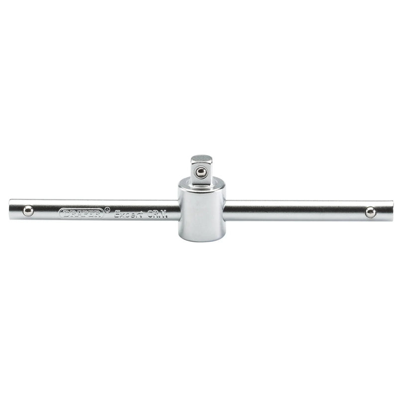 Draper Expert Satin Chrome Sliding T Bar, Square Drive